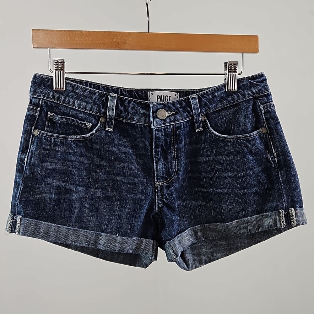 Paige Jimmy Jimmy Short Blue Denim‎ Cuffed Shorts in Alphie | Women's 30